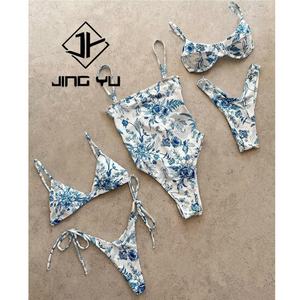 Maillots de bain pour femmes, vêtements de plage tendance, imprimés personnalisés, bikini en nylon recyclé, vente chaude - Product Image 2