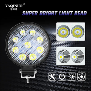 Đèn sương mù LED ô tô Đèn LED chiếu sáng khi lái xe 27W Đèn LED tròn làm việc cho xe địa hình - Product Image 5