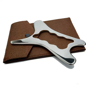 Outils de massage Gua Sha en acier inoxydable, couteau à gratter, masseur pour détendre les tissus mous, réduire les douleurs de la tête, du cou et du dos, outils de libération - Product Image 1