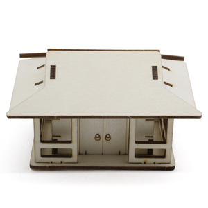 Kit de modelo de casa miniatura de madera para niños, juguete de arquitectura educativo STEM para edades de 7 a 9 años - Product Image 2