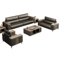 Ensemble canapé de bureau 2 places en cuir de style européen de conception nordique moderne pour la réception de bureau commercial hôtels hôpitaux centres commerciaux