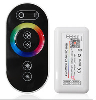 Contrôleur LED WIFI Tuya Alexa Google Home Music RF tactile monochrome CCT RGB RGBW RGBWC pour bande LED