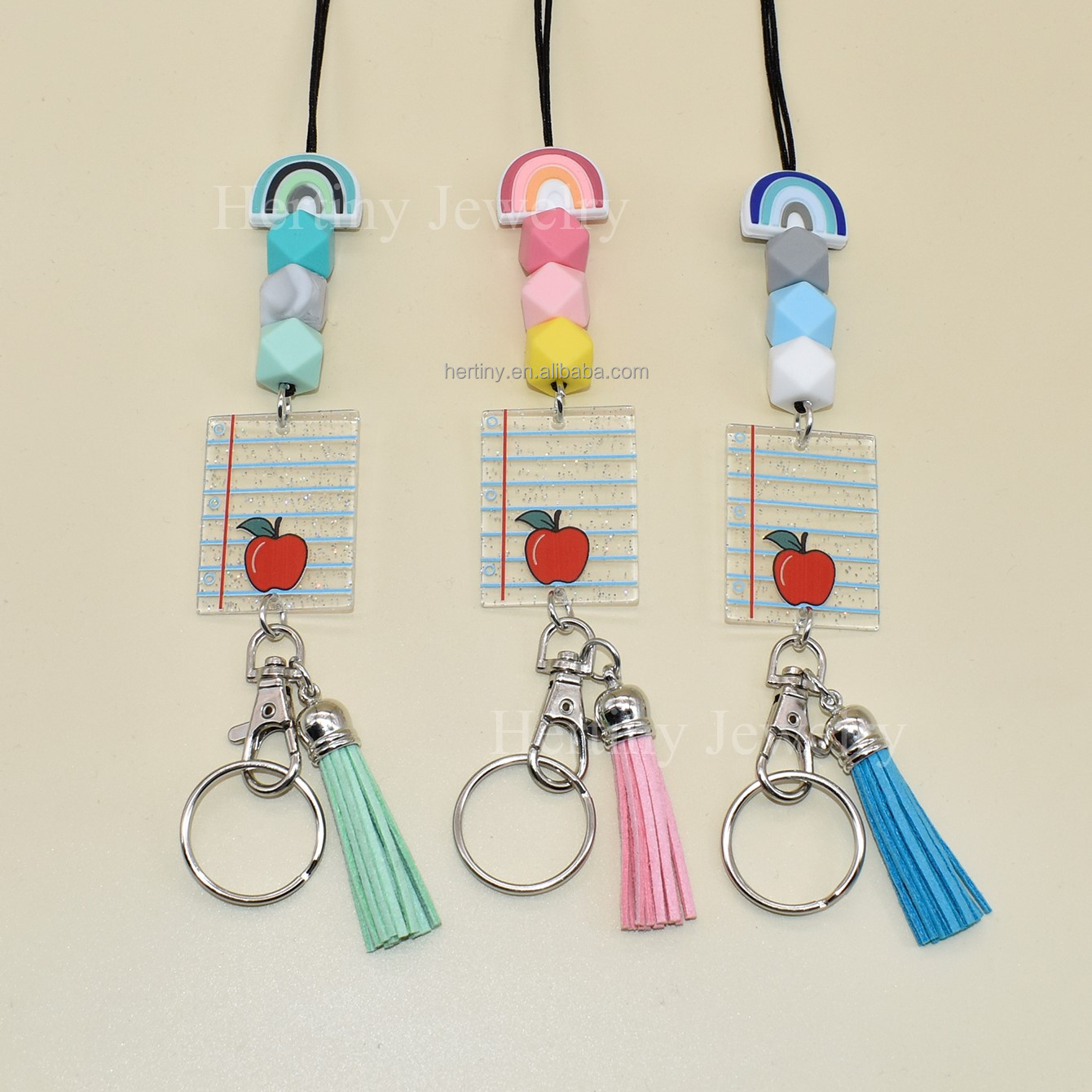 Customized Fashion Braided Macrame Lanyard Keychain Lanyard Teacher Gift Unisex Lanyard Back to School Gift Image 3
