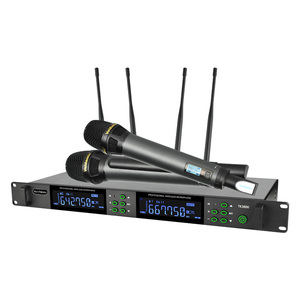Micrófono inalámbrico profesional TK3000 True Diversity de largo alcance (200m) para presentaciones en escenario - Product Image 2