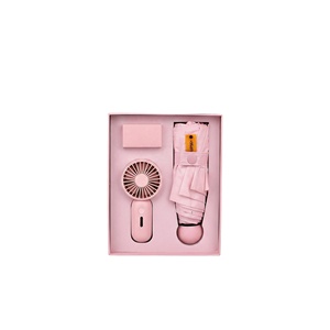 Set de Regalo de Verano, Ventilador Portátil de Mano con Sombrilla, Caja de Regalo para el Cuidado Personal para Mujeres, Novia, Cumpleaños, Regalo Corporativo - Product Image 2