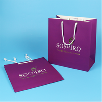 Sacs cadeaux de luxe de marque VIP en gros avec boîte, papier d'art écologique, personnalisable, recyclable, impression de logo pour l'artisanat