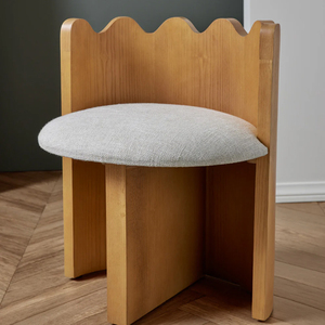 Pháp Hiện Đại Đồ nội thất gỗ rắn nhà phòng ngủ phòng khách vải bọc vòng Giá tủ quần áo Vanity Phân Ottoman - Product Image 3