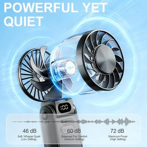 Ventilador Portátil USB Recargable de Alta Velocidad con Compresor de Hielo para Refrigeración Rápida, Mini Ventilador de Mano con Ajuste de Alta Velocidad - Product Image 4