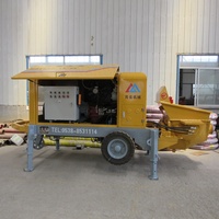 Pompe à béton compacte diesel haute efficacité MINLE, pompe sur remorque, productivité 20 m³/h, portée verticale 100 m, portée horizontale 260 m