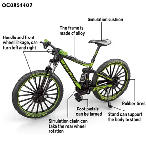 Simulation de haute qualité 1:8 roue libre en métal nouveau modèle à l'échelle jouet de vélo moulé sous pression