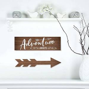 <span class=keywords><strong>Lo</strong></span> <span class=keywords><strong>mejor</strong></span> está por venir Decoración de mesa de pared de graduación La aventura espera Letrero de madera Fiesta Decoraciones para el hogar Diseños decorativos para patio - Product Image 3