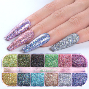 12 Color/Box Starry Nail <strong>Art</strong> Glitter Holographic Laser Dust Nail Powder Holo <strong>Sequins</strong> Manicure Nail <strong>Art</strong> DIY Sparkles Decor - Product Image 1