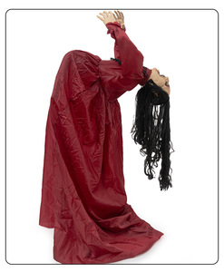 HLC Nuovo Fantasma Femminile a Grandezza Naturale con Vita Spezzata, Attivazione Sonora, Animatronico per Scenari di Halloween, Oggetto di Scena per Casa Stregata - Product Image 2