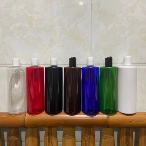Hengjian ขวดแชมพูพลาสติกสีเหลืองอำพันขนาด500มล. สีแดงสีฟ้าสีเขียวสีขาวพร้อมฝาปิดแผ่นดิสก์ด้านบนสำหรับการดูแลเส้นผมบรรจุภัณฑ์แบบมีเงื่อนไข - Product Image 1