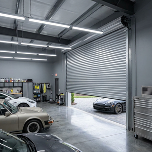 <span class=keywords><strong>Porte</strong></span> <span class=keywords><strong>de</strong></span> <span class=keywords><strong>garage</strong></span> automatique industrielle en acier, résistante au vent, robuste, résistante aux ouragans, à enroulement - Product Image 1