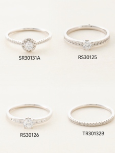 Best verkochte 18K gouden diamanten ringen assortiment trendy verlovingsringen voor jubileum & bruiloft - Product Image 1