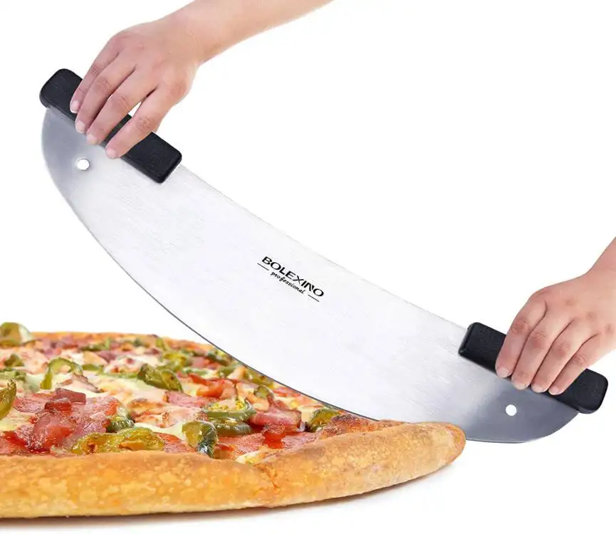 Pizza araçları rocker kesici peynir bıçağı kaldırıcı turner spatula sunucuları tekerlek kesici tava levha tangs pişirme ekranları malzemeleri