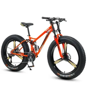 26 Inch 21speed Double Shock Absorption Disc Drake Fat Tire Beach Bicycle Snow Bike