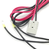 كابل موصل SB50 بطول مخصص 50 أمبير أحمر/أسود 6AWG 8AWG 10AWG للبطارية والطاقة الشمسية والمركبات الترفيهية والرافعات الشوكية
