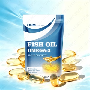 Cápsulas Blandas de Aceite de Pescado Omega-3 Halal, Suplemento para la Salud del Corazón y el Cerebro, Omega-3 de Aguas Profundas, 1000mg, Cápsulas de Gel de Aceite de Pescado Omega 3 - Product Image 4