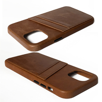 Coque de téléphone en cuir Bos avec porte-cartes pour Iphone 15 16 17 air pro max