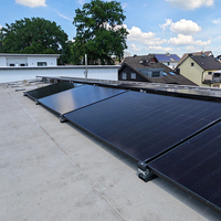 Système de support de montage photovoltaïque durable en aluminium East-WestSolar pour toits plats et installations au sol avec structure de ballastage, stock UE