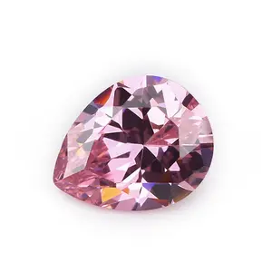 Wuzhou LS Jewelry wholesale prices of various colored pear shaped pink Cubic zirconia loose gems