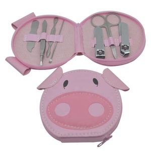 Ensemble de 7 ciseaux à ongles, accessoires de manucure, personnalisable, avec LOGO d'animal, cadeaux promotionnels, vente en gros - Product Image 3