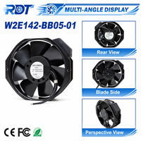 Ventilateur axial AC W2E142-BB05-01, ventilation industrielle, solution compacte de circulation d'air, application HVAC, refroidissement industriel