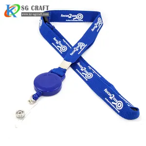 Hoge Kwaliteit Leverancier Promotionele Fabriek Direct Prijs Custom Polyester Lanyard Afdrukken Lanyard Badge Reel Lanyard