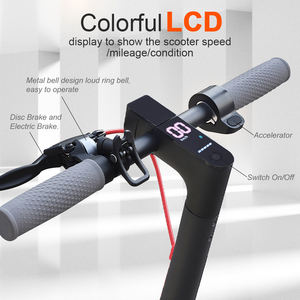 Europe USA Warehouse Drop Shipping Disc Brake Electric Scooter Folded with Front Light and LED Display <strong>Screen</strong> - Product Image 3