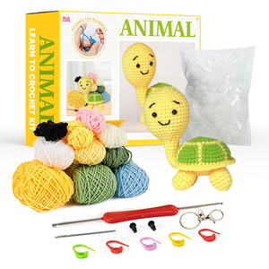 Low Moq Cute Animal DIY Handmade Tortoise Wobbles Crochet Tricot <b>Knitting</b> <b>Kit</b> <b>for</b> <b>Beginners</b> - Product Image 1