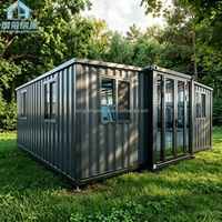 Maison conteneur modulaire pliable de 20 pieds, en acier, transportable, moderne, préfabriquée, pour habitation, dortoir, bureau, bâtiment de bureaux