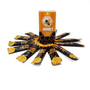 Miel pur brut en sachet individuel, fourni par l'usine, miel d'abeille naturel, marque personnalisée, étiquette privée - Product Image 1