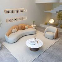 Moontree Mobilier de bureau Confortable Salle d'attente Cachemire Canapé de bureau Meubles de salon Ensemble de canapés