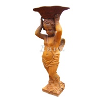 Fontaines d'eau vintage pour patio et jardin, grandes fontaines d'ange à deux niveaux, fontaines en fonte de fer pour l'extérieur, chérubins, jardins aquatiques, cascades
