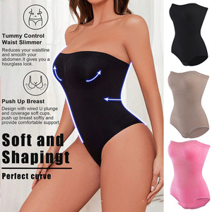 Body corto sin tirantes <span class=keywords><strong>King</strong></span> Mcgreen Star para mujer, ropa moldeadora con Control de barriga, fajas moldeadoras con correas extraíbles - Product Image 3