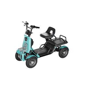 नई 48v 500w लिथियम बैटरी 13 इंच टायर हाइड्रोलिक ब्रेक सस्पेंable सीट 4 व्हील वयस्क इलेक्ट्रिक स्कूटर - Product Image 3