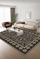 Tapis antidérapant tissé à la machine moderne de Style européen pour la maison salon Table basse salle à manger tapis de porte pour voyage