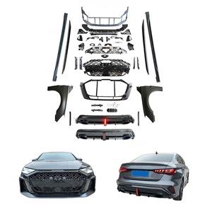 Kit carrosserie sport avant et arrière 2025 avec feux antibrouillard pour Audi A3 – Amélioration et modification de voiture 2021-2024 - Product Image 1