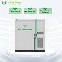 Système de stockage d'énergie industriel et commercial 150 kWh, système de stockage d'énergie solaire hybride intégré avec onduleur, onduleur 100 kW