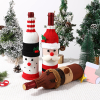 Housse de bouteille de vin en acrylique pour décorations de Noël