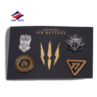 LZY Maker - Pin de solapa personalizado al por mayor de metal con logo deportivo para equipos de béisbol, esmalte blando y duro, anime, bandera, sombrero, broche de recuerdo