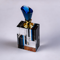 Nouveau Design Cross Stripe Simple Fashion Bouteille vide en verre 12ml Bouteille de parfum en cristal