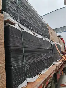 Panel decorativo de madera de carbón de bambú, panel de pared de fibra de madera de bambú, Tablero de cristal de carbono