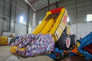 Tobogán inflable Monster Truck para fiestas infantiles al aire libre, alquiler comercial. - Product Image 1