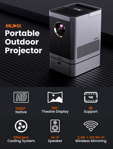 Mudix Ho12 Movie Chiếu 1080P Wifi Xách Tay Video Chiếu Mini Thông Minh Proyector + Điều Khiển Từ Xa LED 4K Ngoài Trời Chiếu - Product Image 5
