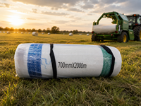 Maßgefertigtes Mini-Rundballennetz 100% Reines HDPE Heuballen-Netzgewebe für die Landwirtschaft