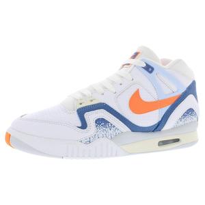 Zapatillas Unisex Nike Air Tech Challenge II QS Blancas, Azul Piedra, Estilo Baloncesto - Product Image 1