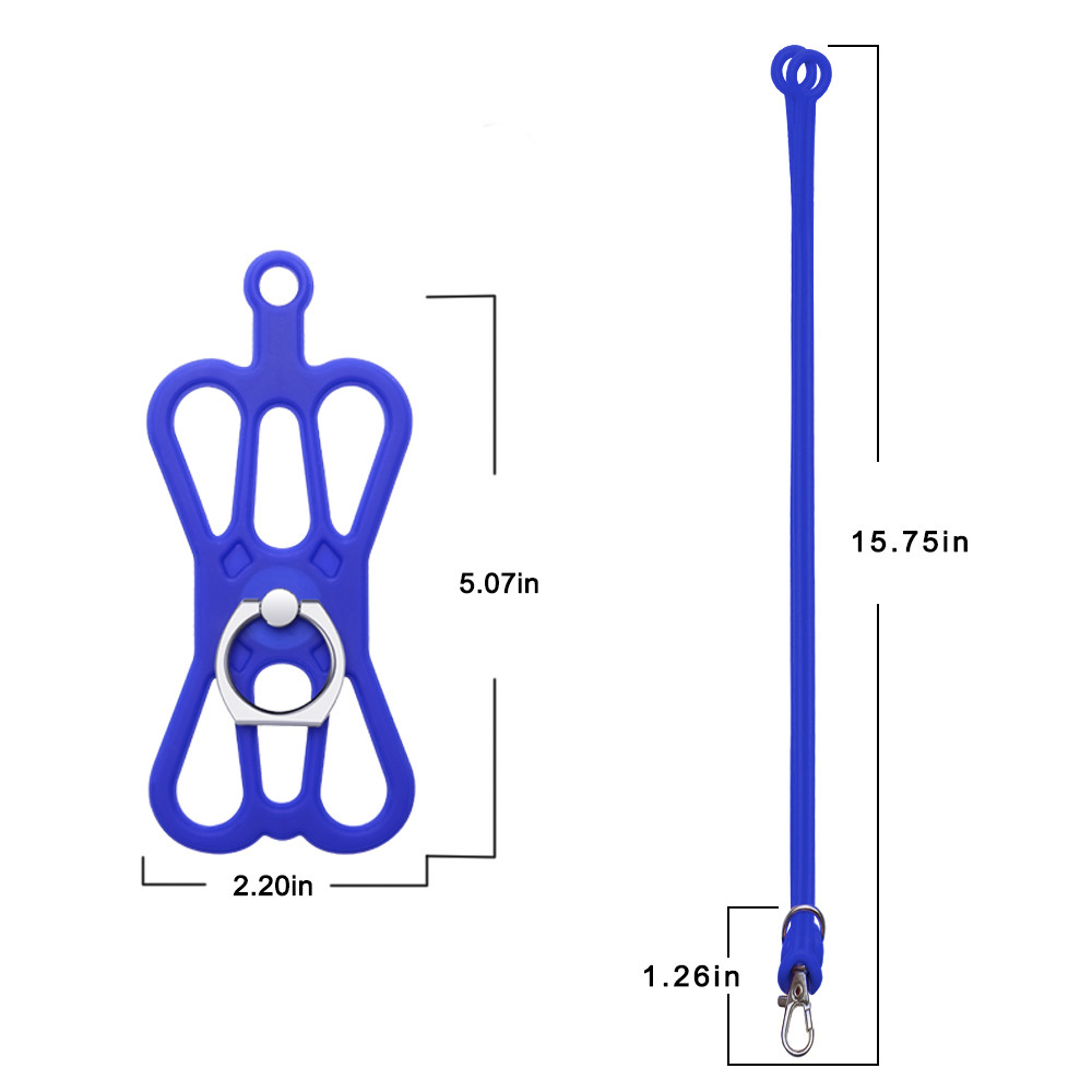 Multi-coloured Trendy Mobile Phone Lanyard Neck Strap Nylon Round Rope Cell Phone Lanyards Water Bottle Lanyard Image 4